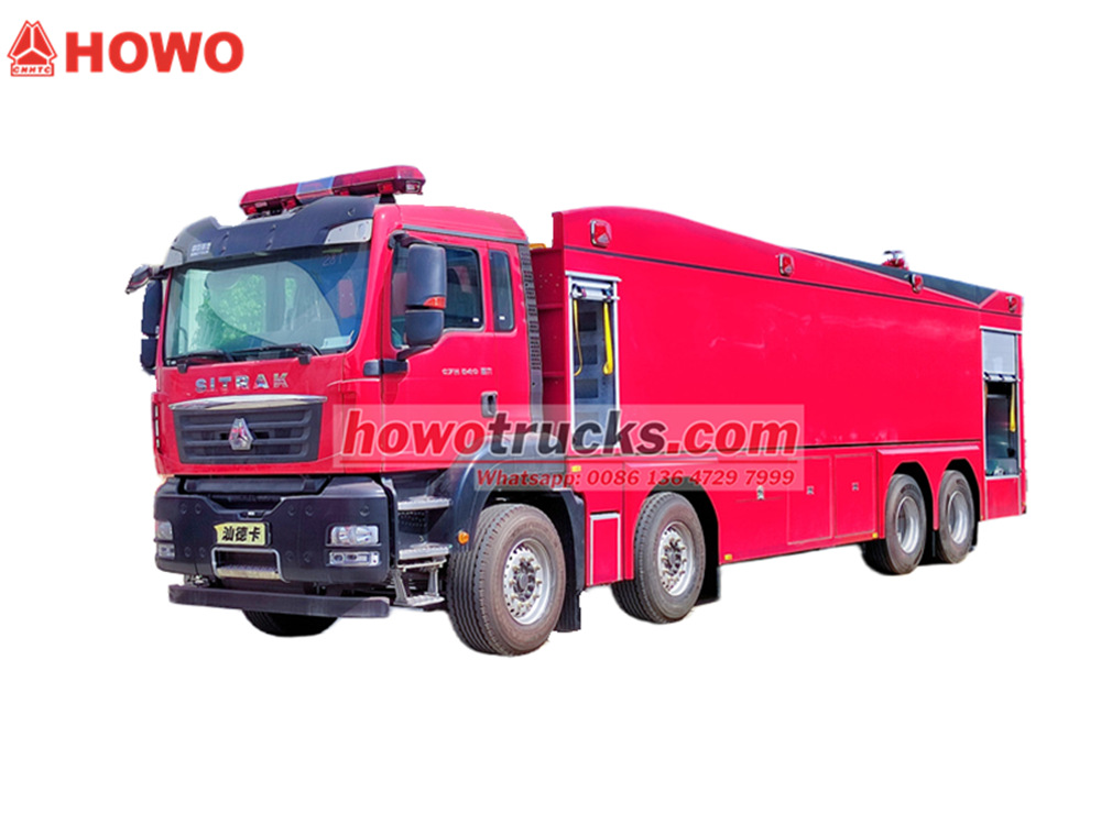 Howo 8x4 fire rescue truck