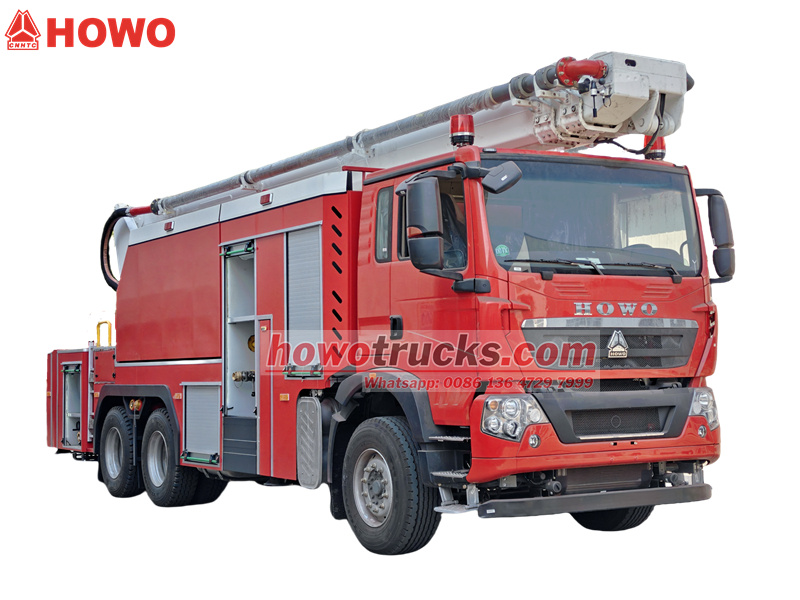 Howo 6x4 high reach fire water truck