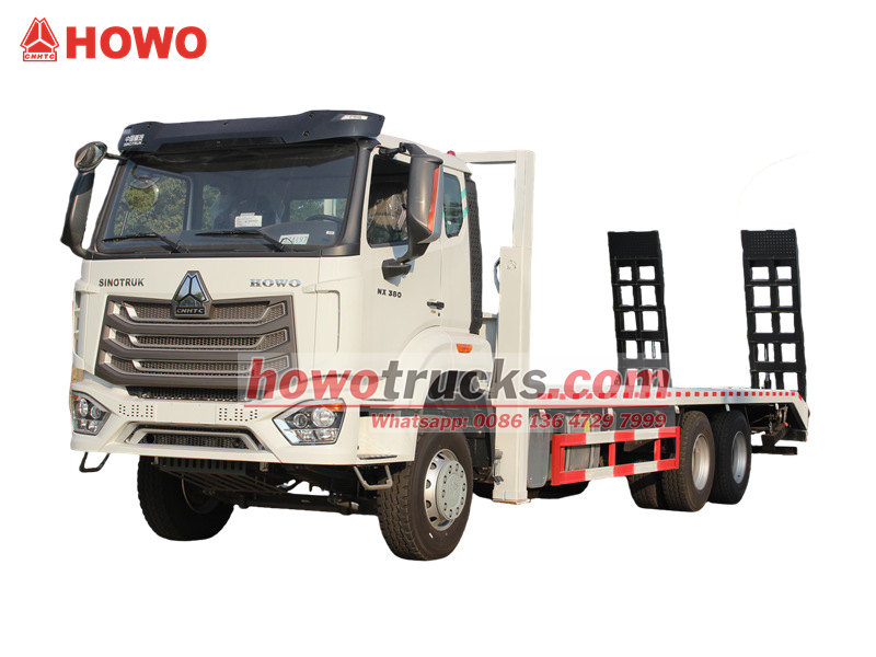 HOWO self loader flatbed truck