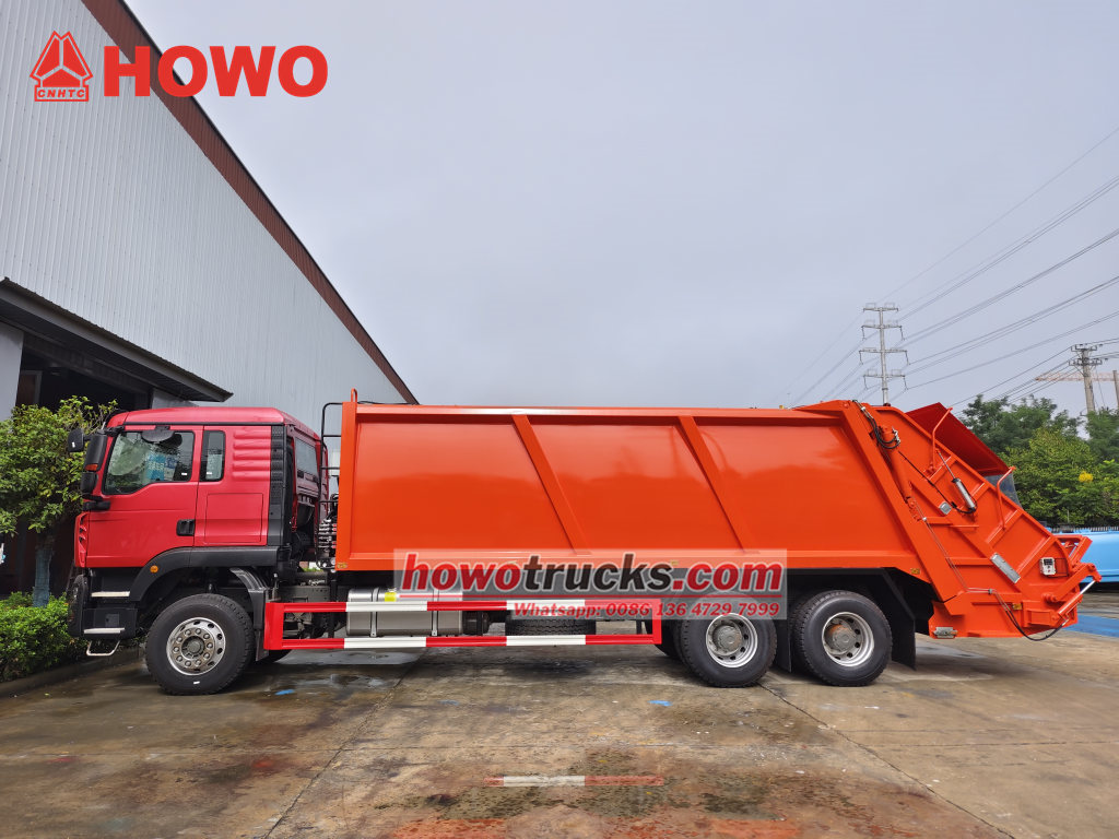 HOWO TX series 20~25cbm Compactor garbage truck