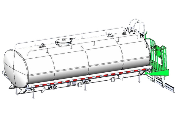 Water tanker truck manufacturer with 3D drawing tanker