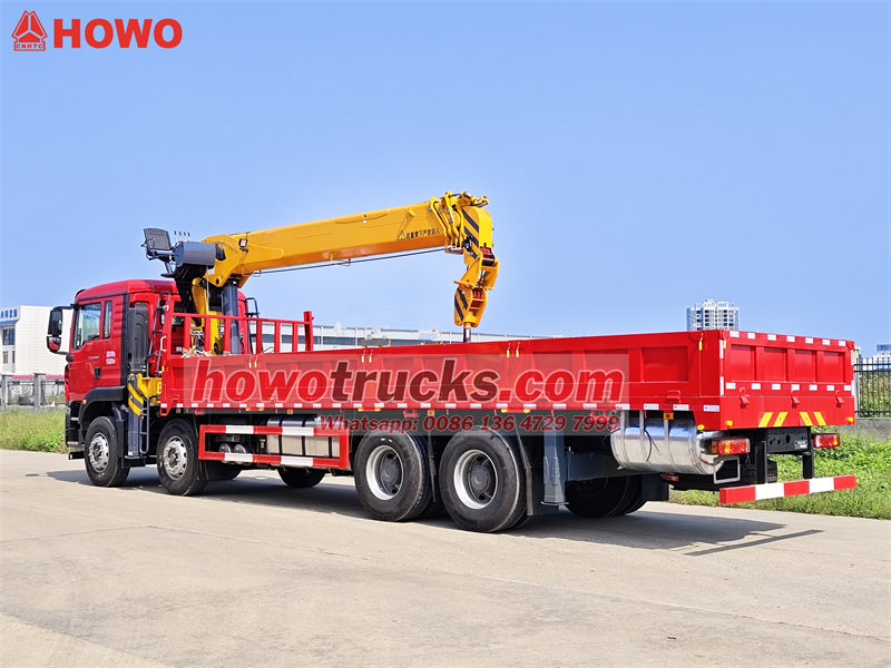 Howo 8×4 Telescopic Boom Crane Truck