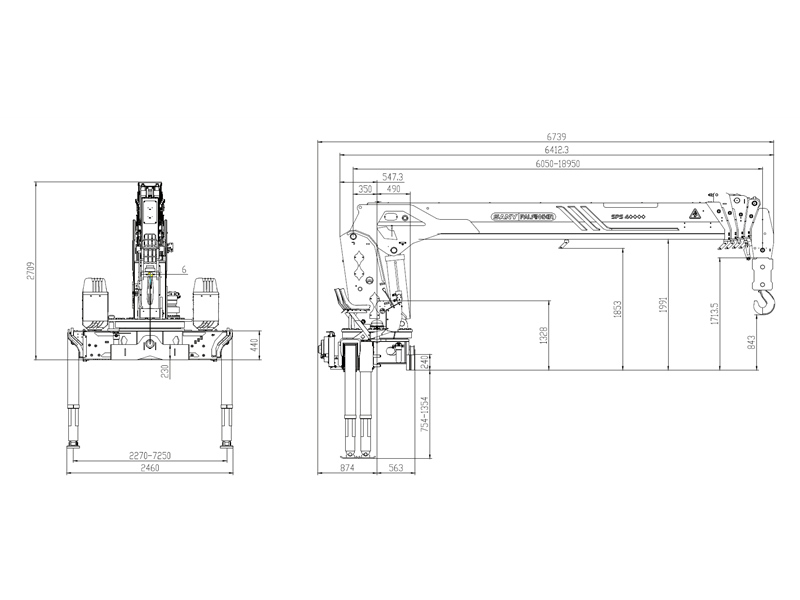 Palfinger SPS40000 crane