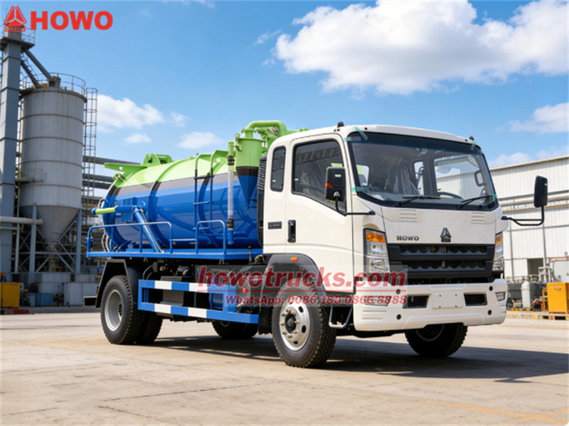 HOWO septic tank truck for export