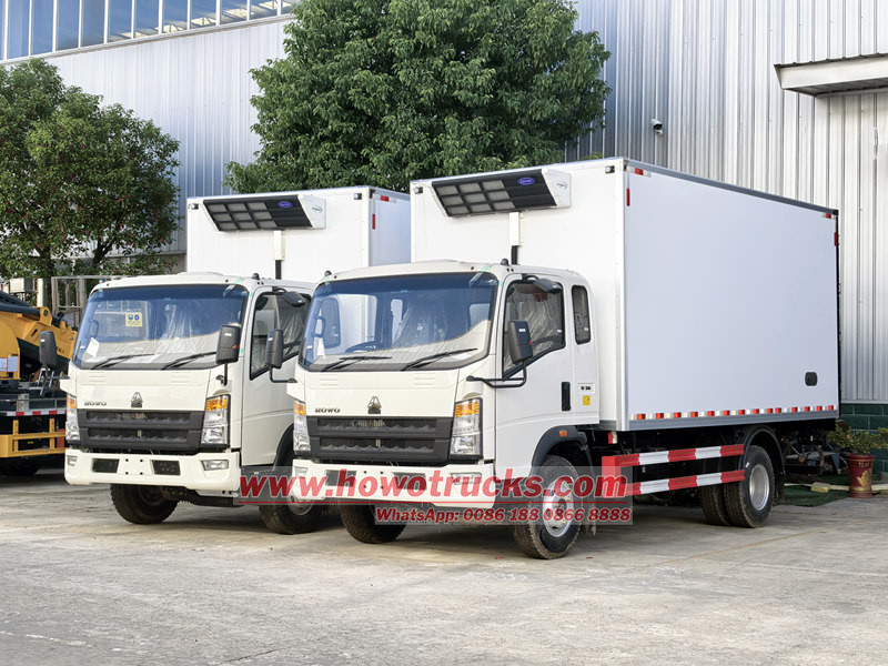 HOWO reefer box truck for sale