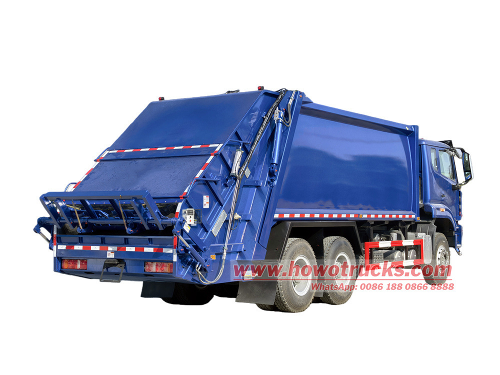 #HOWO rear loader truck