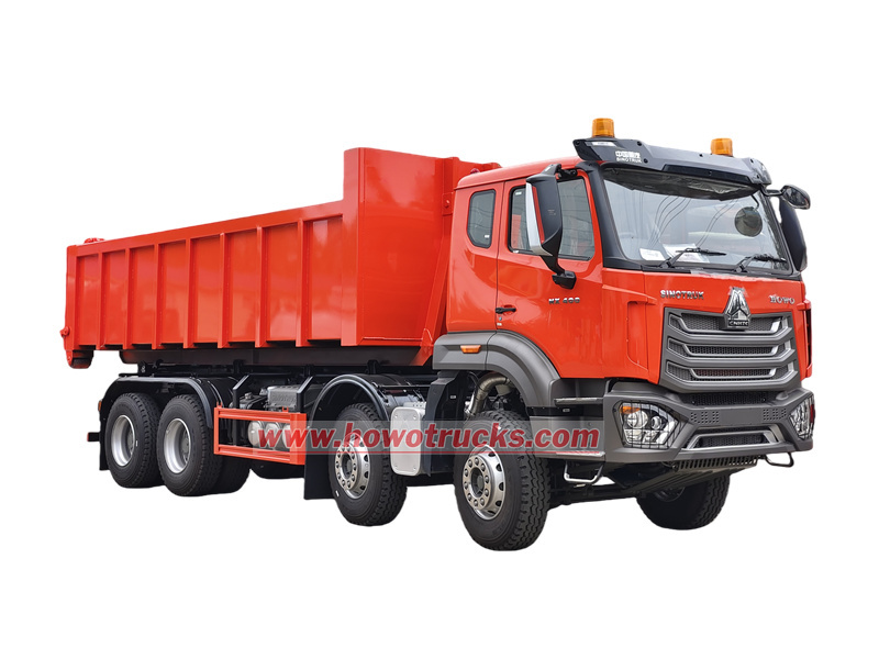 HOWO 8&times;4 hook loader truck
