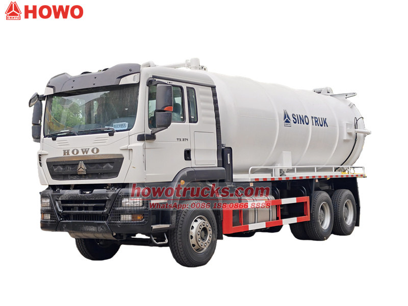HOWO&nbsp;371HP&nbsp;debris&nbsp;vacuum&nbsp;suction&nbsp;pump&nbsp;truck
