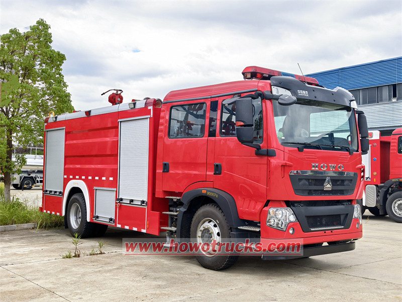 HOWO TX 6000L foam water fire truck HOWO TX 6000L foam water fire truck
